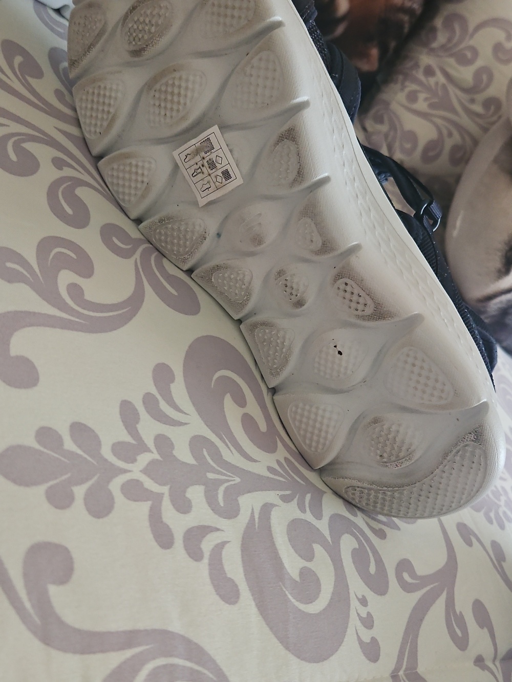 Skechers Go WALK navy Blue Shoes Part Mesh Velcro Close <9> - Picture 11 of 11